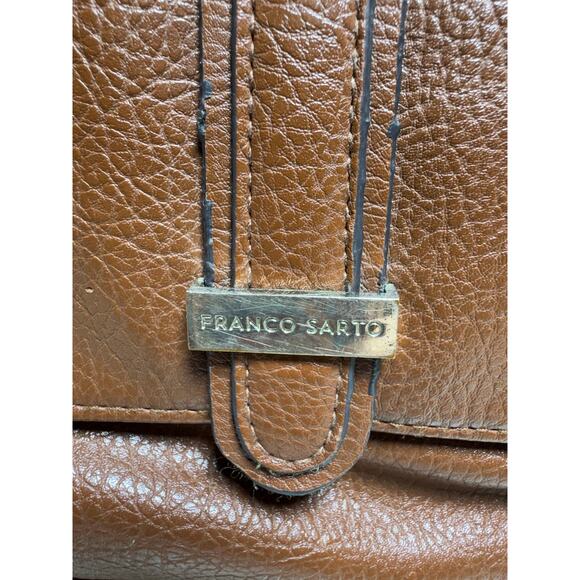 Franco Sarto  town Leather Cross Body Zippered Handbag Purse Boho Adjustable - Picture 4 of 14